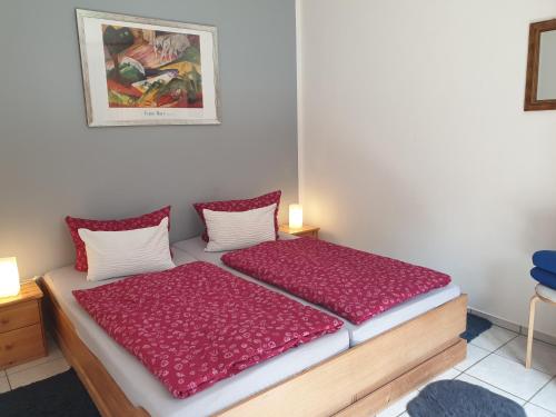 Postel nebo postele na pokoji v ubytování Ferienwohnung Blum