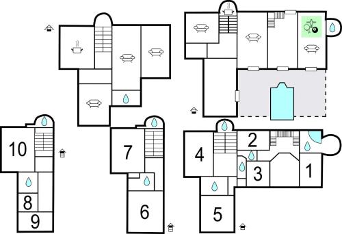 Plan de l'établissement Awesome Home In Ardentes
