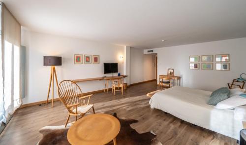 TV a/nebo společenská místnost v ubytování Hotel Ayllon