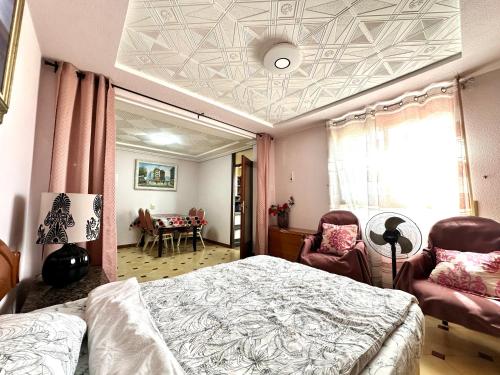 Χώρος καθιστικού στο Casa Carlos de Novelda