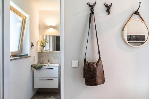 Ένα μπάνιο στο Ferienwohnung Stuiben Garmisch