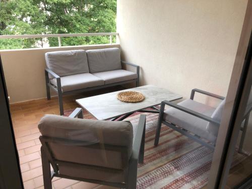 Χώρος καθιστικού στο Bel Appartement