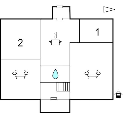 a diagram of a block diagram of a house at Holiday Home Asarum Gamla Tingsrydsvägen in Askaremåla