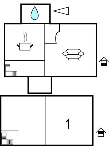 a block diagram of a block diagram of a house at Gorgeous Home In Vrigstad With Wifi in Vrigstad