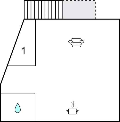 a schematic diagram of a laboratory with two electrodes at Beautiful Apartment In Skärhamn in Skärhamn