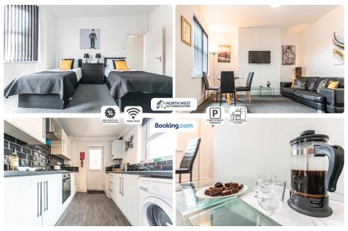 Η κουζίνα ή μικρή κουζίνα στο Wigan Short Let Spacious 4BR, Contractors Welcome
