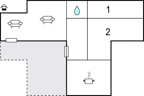 a schematic diagram of the experimental setup with four different outputs at Pet Friendly Home In Listerby in Listerby