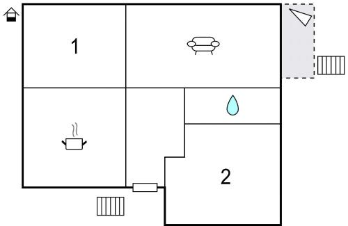 Plano de Beautiful Apartment In Hyltebruk