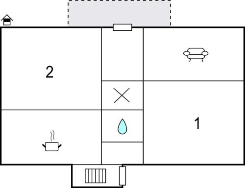 a schematic diagram of a laboratory with a diagram of the reactivity of a substance at 2 Bedroom Pet Friendly Home In Vimmerby in Vimmerby