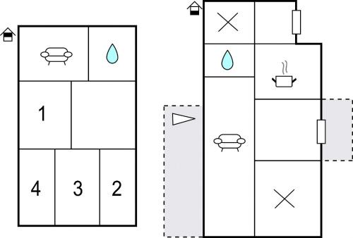 a block diagram of a periodic table with four squares at Beautiful Home In Vimmerby With Kitchen in Vimmerby