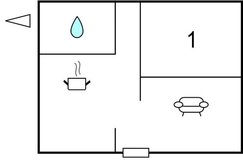 a diagram of a stove with a cup and a kettle at Holiday Home Tingstäte Martebo Kvie in Tingstäde