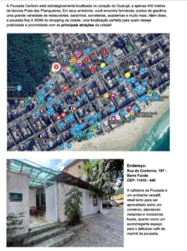 a picture of a parking lot with cars and umbrellas at CARIBONI in Guarujá