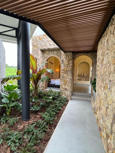 Κήπος έξω από το Casa cedro by tesorito fincas exclusivas