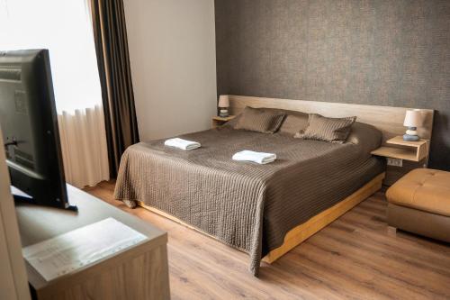 Posteľ alebo postele v izbe v ubytovaní Club MenDan Aparthotel