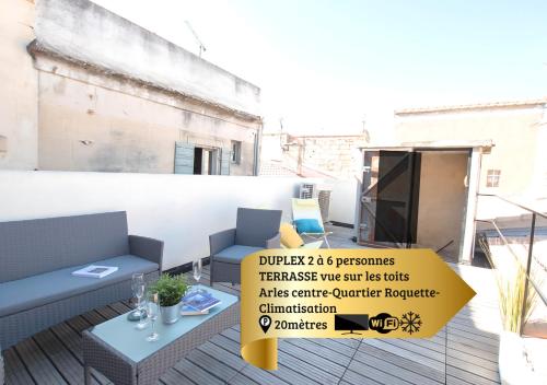 Duplex Liberté-Grande Terrasse-Clim-Quartier Roquette