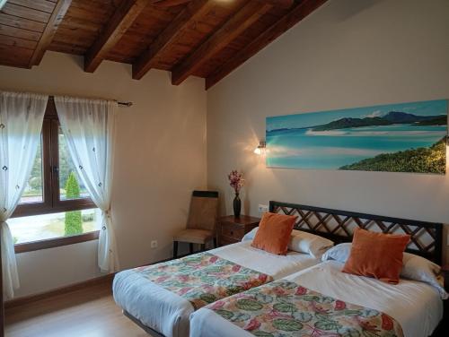 Postel nebo postele na pokoji v ubytování Hotel el Rincon de Yaxu