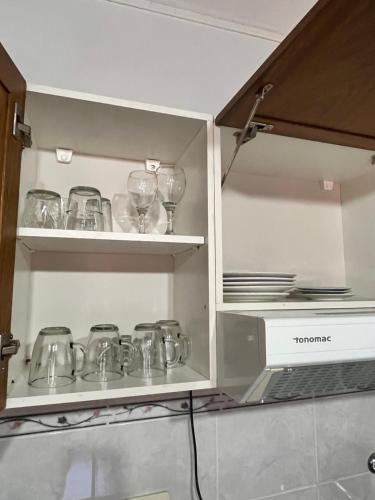 Η κουζίνα ή μικρή κουζίνα στο Appart Hotel Garay