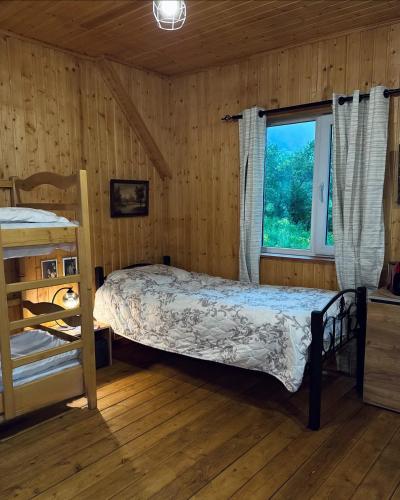 Postel nebo postele na pokoji v ubytování Chalet Lermo