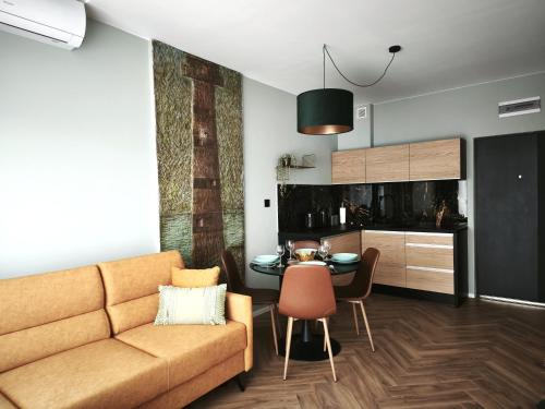 Dapur atau dapur kecil di Apartamenty KRAKEN