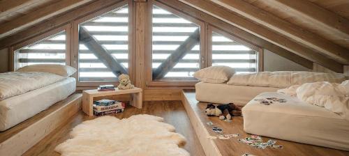 Area soggiorno di Livigno Wooden House