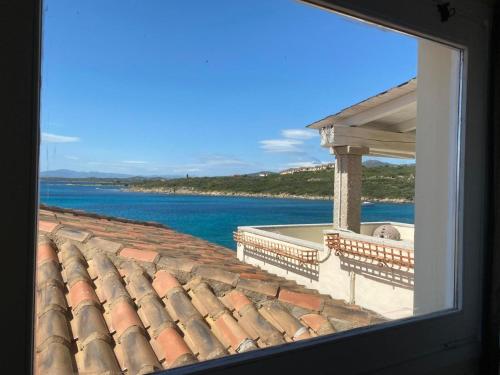 a view of the water from a roof at Apartment Ginestra by Interhome in Casa Tamponi