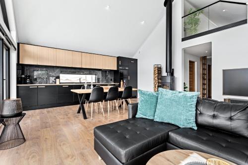 Η κουζίνα ή μικρή κουζίνα στο Modern gem at Hafslovatnet