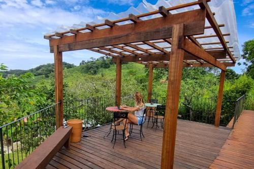 Balkón nebo terasa v ubytování Camping do Geninho, Ibitipoca