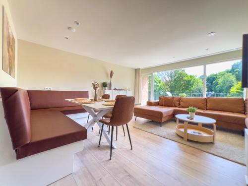 Χώρος καθιστικού στο Vakantieappartement Oostkapelle