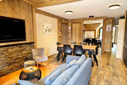 Χώρος καθιστικού στο Appartement d'Exception aux Pieds des Pistes