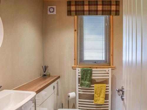Koupelna v ubytování Islabank Lodge