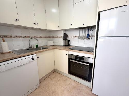 Dapur atau dapur kecil di Stunning Molino Blanco La Zenia