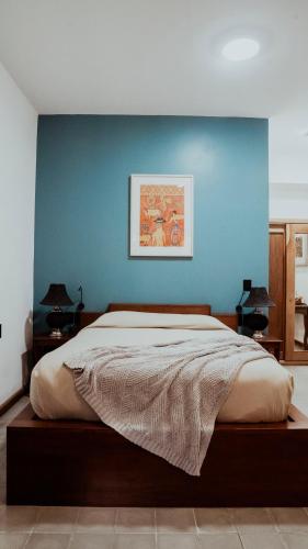 Ένα ή περισσότερα κρεβάτια σε δωμάτιο στο Hotel Siglo 17