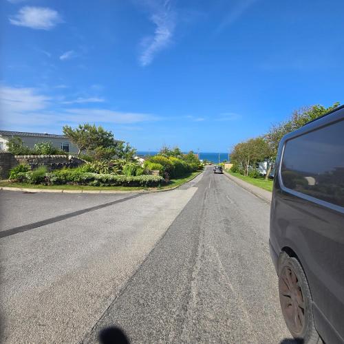 a car parked on the side of a road at Pine Ridge a8 in Reighton