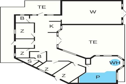 a floor plan of a house at Luxury Retreat by the Sea - By Traum Ferienwohnungen in Vester Sømarken