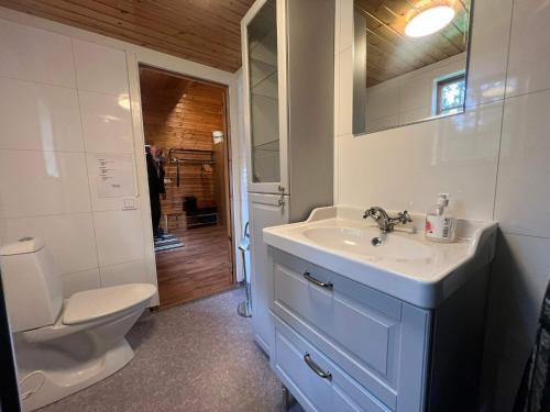 Et badeværelse på 5 person holiday home in Bredaryd