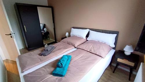 Katil atau katil-katil dalam bilik di Jessis Harz Appartements