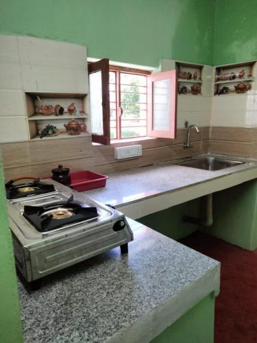 Kuchyň nebo kuchyňský kout v ubytování GSC Family Cottage