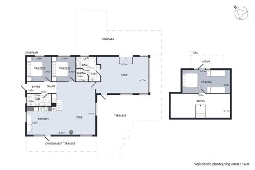 Κάτοψη του Awesome Home In Ørsted With 3 Bedrooms, Sauna And Wifi