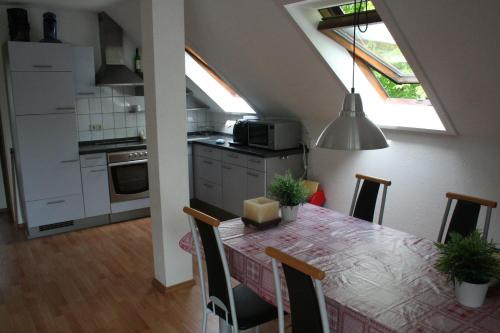 Dapur atau dapur kecil di Vakantiewoning Frankenau