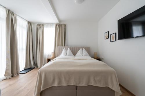 Posteľ alebo postele v izbe v ubytovaní FarawayHomes Studio Fohnsdorf #12