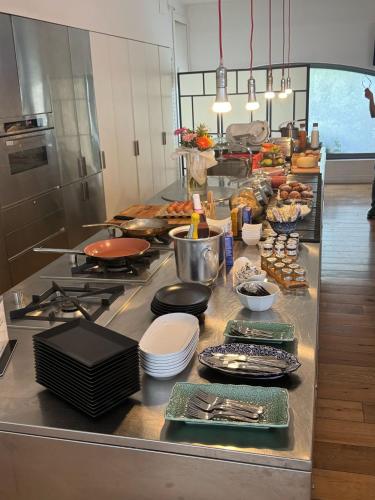 Kuchyň nebo kuchyňský kout v ubytování Wrooms Guest House