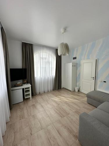 TV a/nebo společenská místnost v ubytování Halta Pescăruş Accommodation