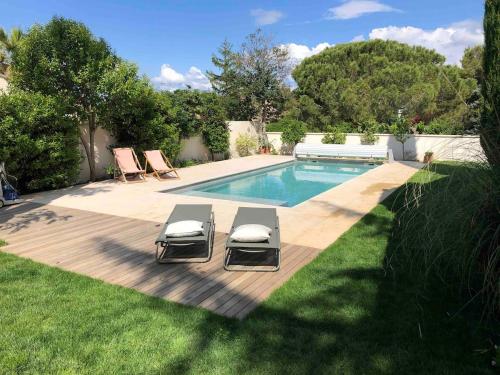 Villa 6 chambres et piscine entre la mer et la ville