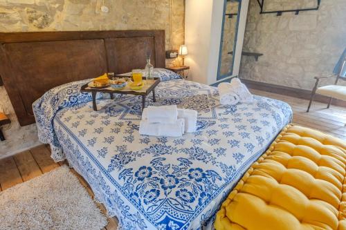 Katil atau katil-katil dalam bilik di Agriturismo Dai Du Bourdei