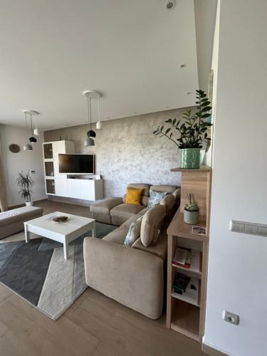 Η κουζίνα ή μικρή κουζίνα στο ADELINA Apartman