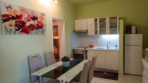 Kuchyň nebo kuchyňský kout v ubytování Apartment Igralište Mirakul