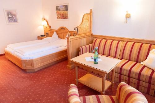 Postel nebo postele na pokoji v ubytování Unser Berghof
