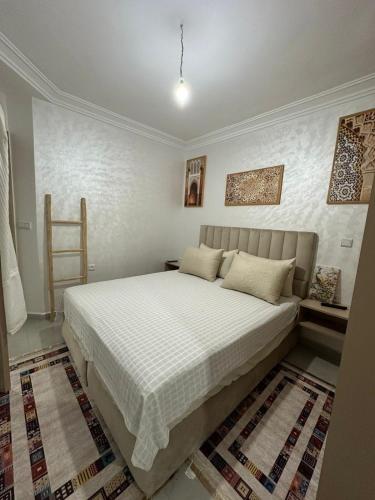 Postel nebo postele na pokoji v ubytování Superbe appartement Anza