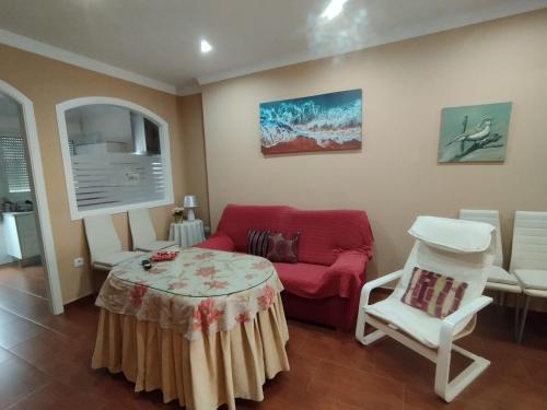 Ruang duduk di Apartamento el Chaparral