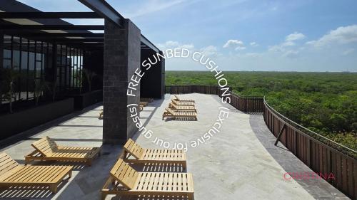 Balkón nebo terasa v ubytování Designer Cave Condo with Beach Club included - Hotel Zone Tulum